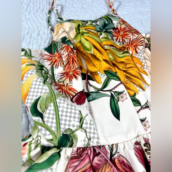 ANTHROPOLOGIE - Dahlia Tropical Peplum Top - Picture 6 of 13